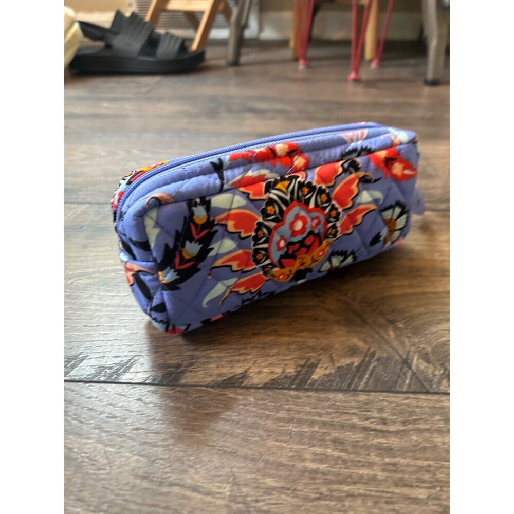 Vera Bradley~ "Dragon Fruit Floral"~ Iconic Mini Cosmetic Bag